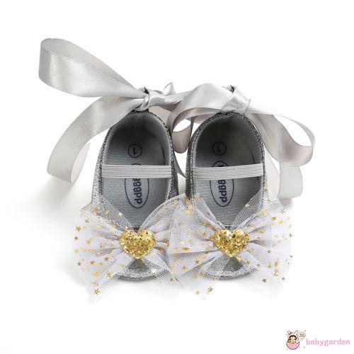 Giày cũi công chúa thắt nơ đế mềm đáng yêu cho bé gái