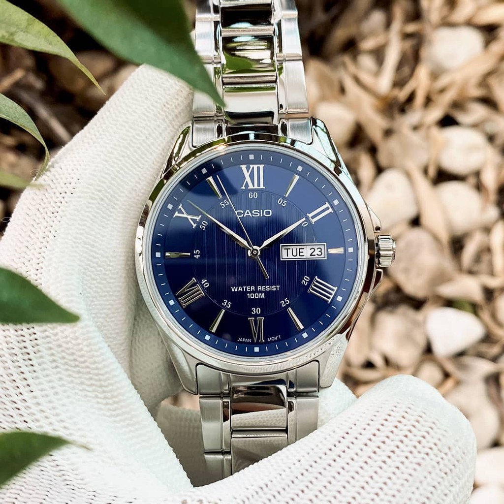 Đồng hồ Nam dây thép Casio MTP-1384 chính hãng bảo hành 1 năm Pin trọn đời | BigBuy360 - bigbuy360.vn