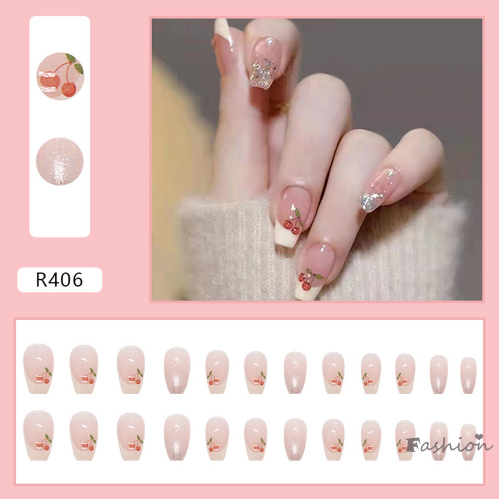 Set 24 Móng Tay Giả Thời Trang Cho Nữ