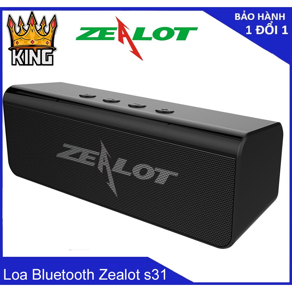 Loa bluetooth mini di động Zealot ngoài trời S31 kết nối với điện thoại máy tính nghe nhạc cực hay