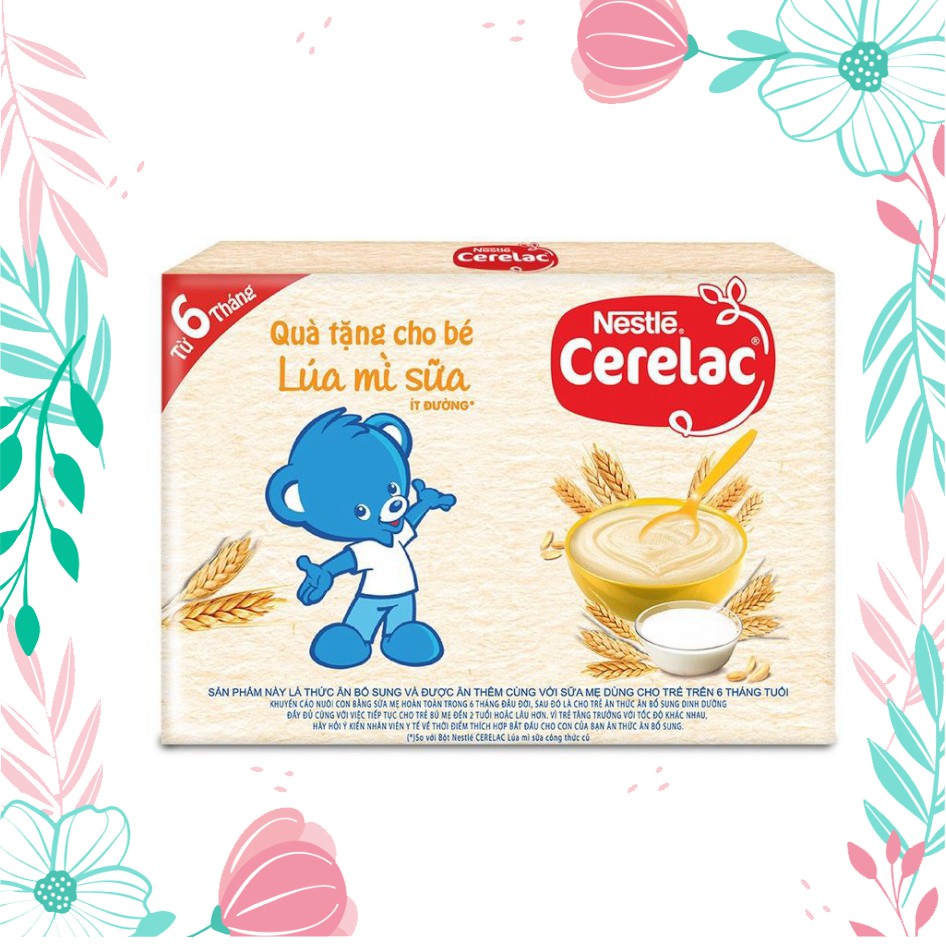 Combo 2 Gói Bột Ăn Dặm Nestle CERELAC Lúa Mỳ Sữa Dinh Dưỡng 20g/Gói