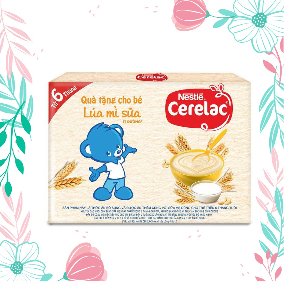 cá heo [MKB Gifts] Combo 2 Gói Bột Ăn Dặm Nestle CERELAC Lúa Mỳ Sữa Dinh Dưỡng 20g/Gói MM222