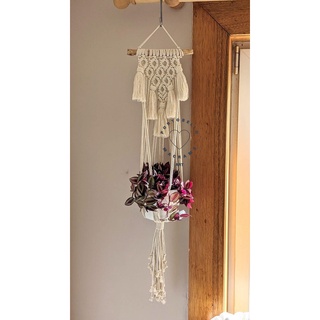 Dây treo trang trí chậu cây cảnh tết macrame nghệ thuật