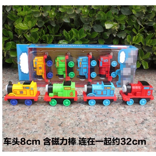 Nhiều Set Mô Hình Toa Xe Lửa Thomas 1:64 Loại Hít Loại Móc