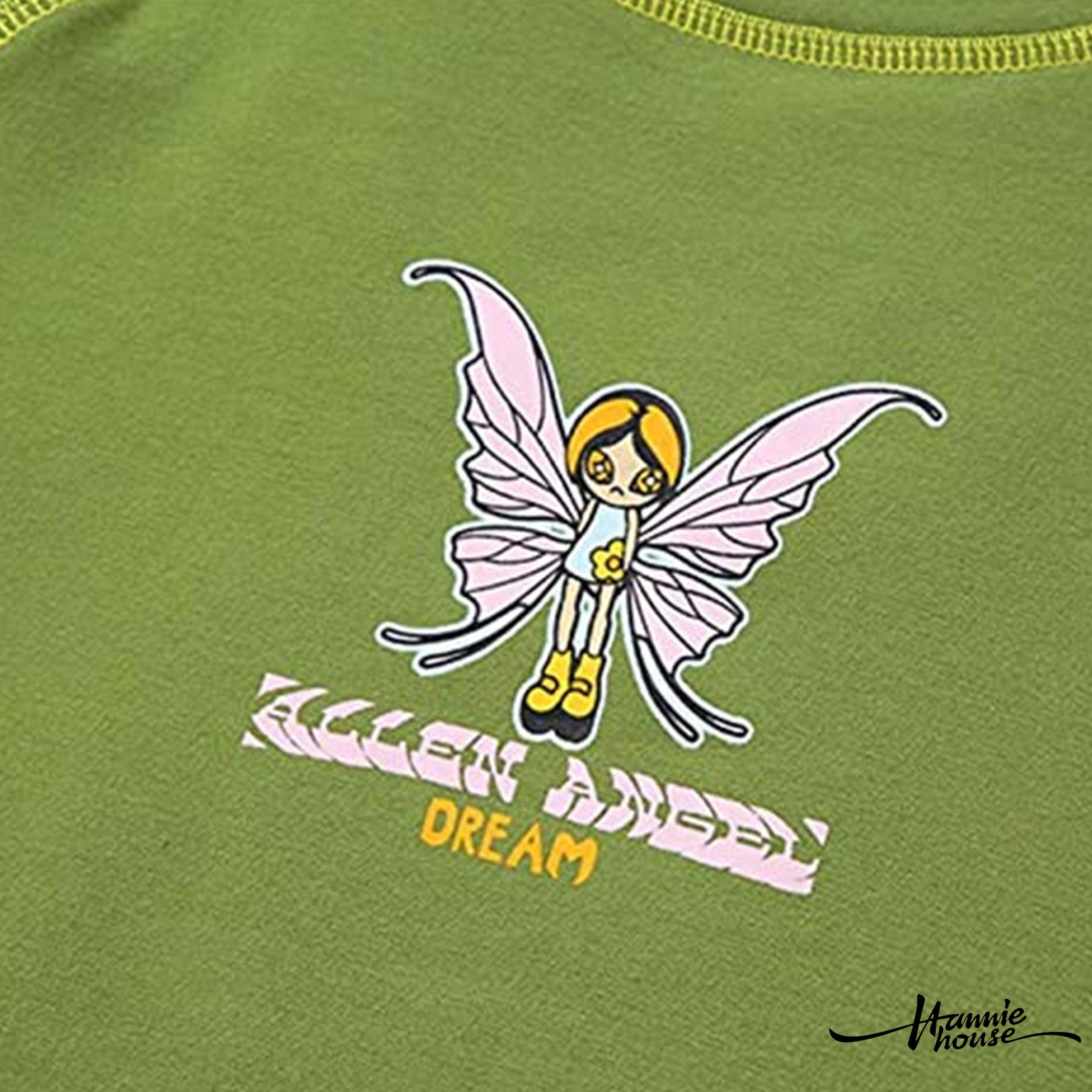 Áo croptop ngắn tay dáng ôm sát in họa tiết thời trang sành điệu cho nữ | BigBuy360 - bigbuy360.vn