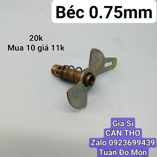 Béc phun bếp ga lỗ phun 0.75mm chân răng 8mm [MỚI] phụ kiện phụ tùng linh kiện chính hãng