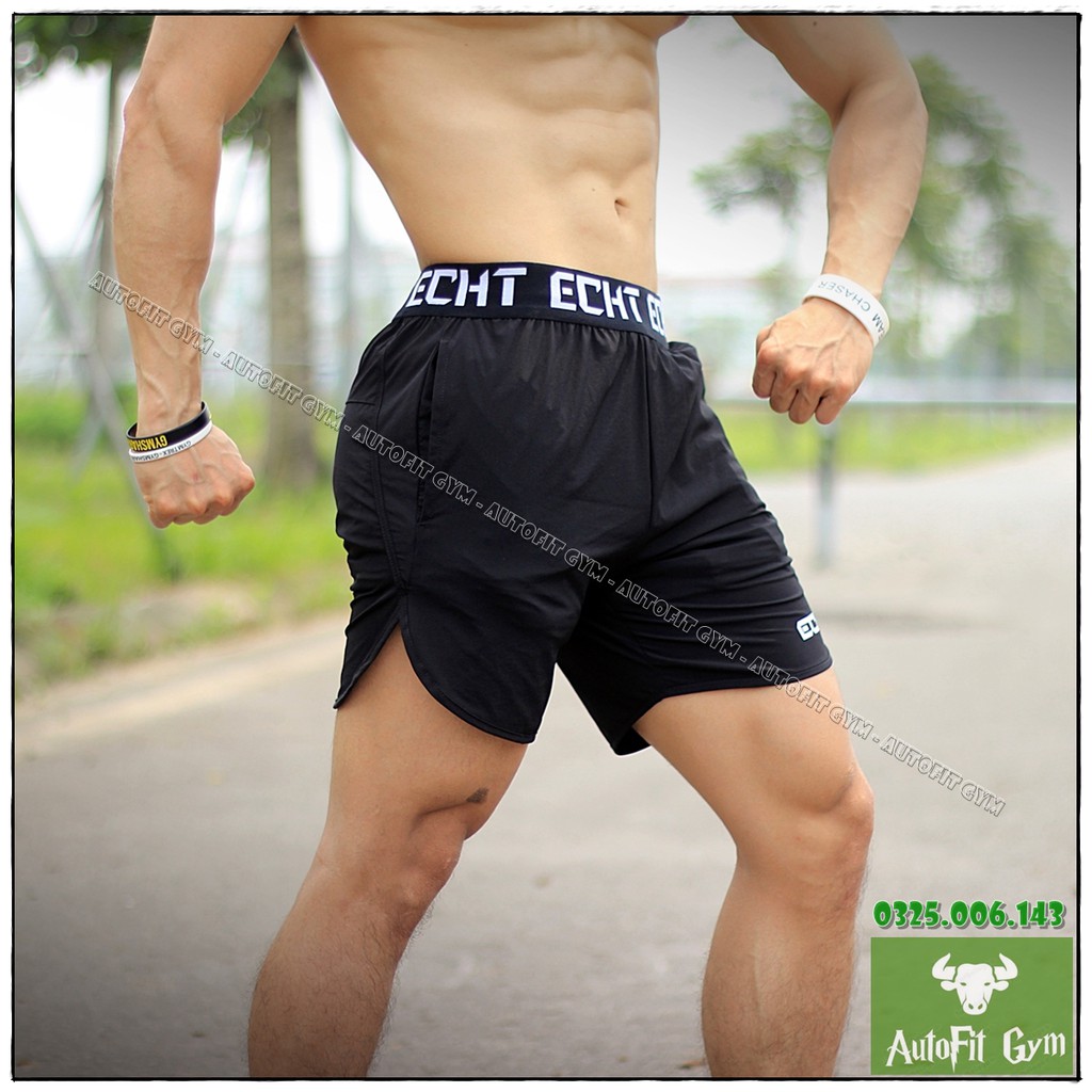 Quần Short Nam ECHT ĐAI BẢN TO, Quần Đùi Nam Thể Thao, Tập Gym hàng nhập khẩu [AUTOFIT GYM]