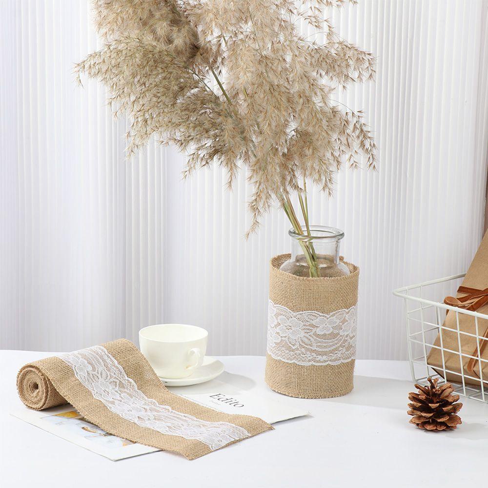 Cuộn Vải Bố Phối Ren Dùng Trang Trí Bàn Ghế Đám Cưới