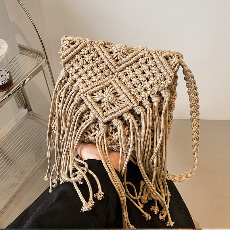 Túi Đeo Vai Đan Rơm Thời Trang Sành Điệu Cho Nữ