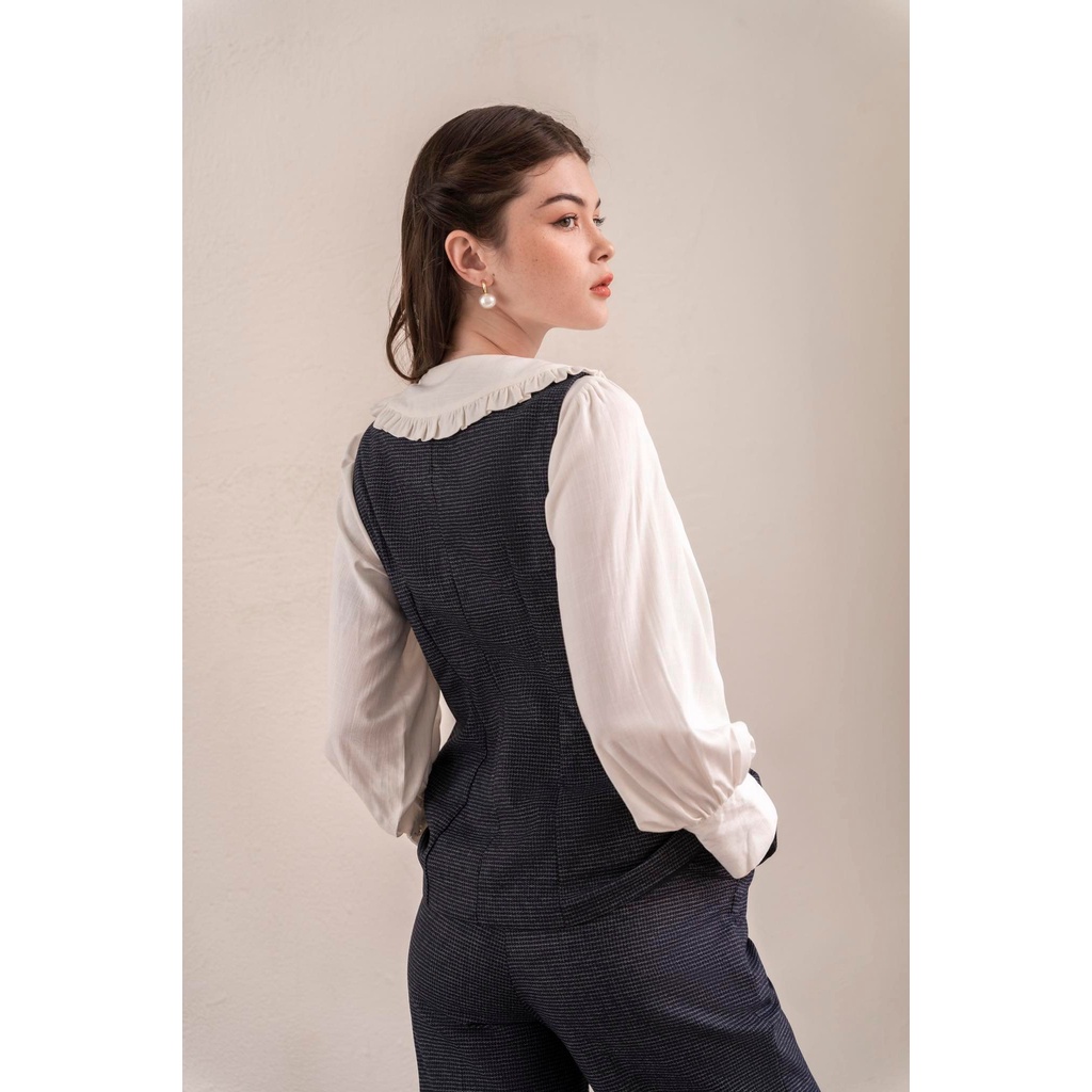 Áo sơ mi + áo ghile + quSet Anna