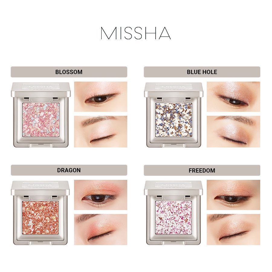 [Mã COSMIS -8% ĐH250k ]Phấn Mắt Trang Điểm MISSHA MODREN SHADOW GLITTER PRISM 2g