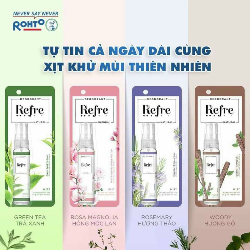 Xịt khử mùi Refre 30ml