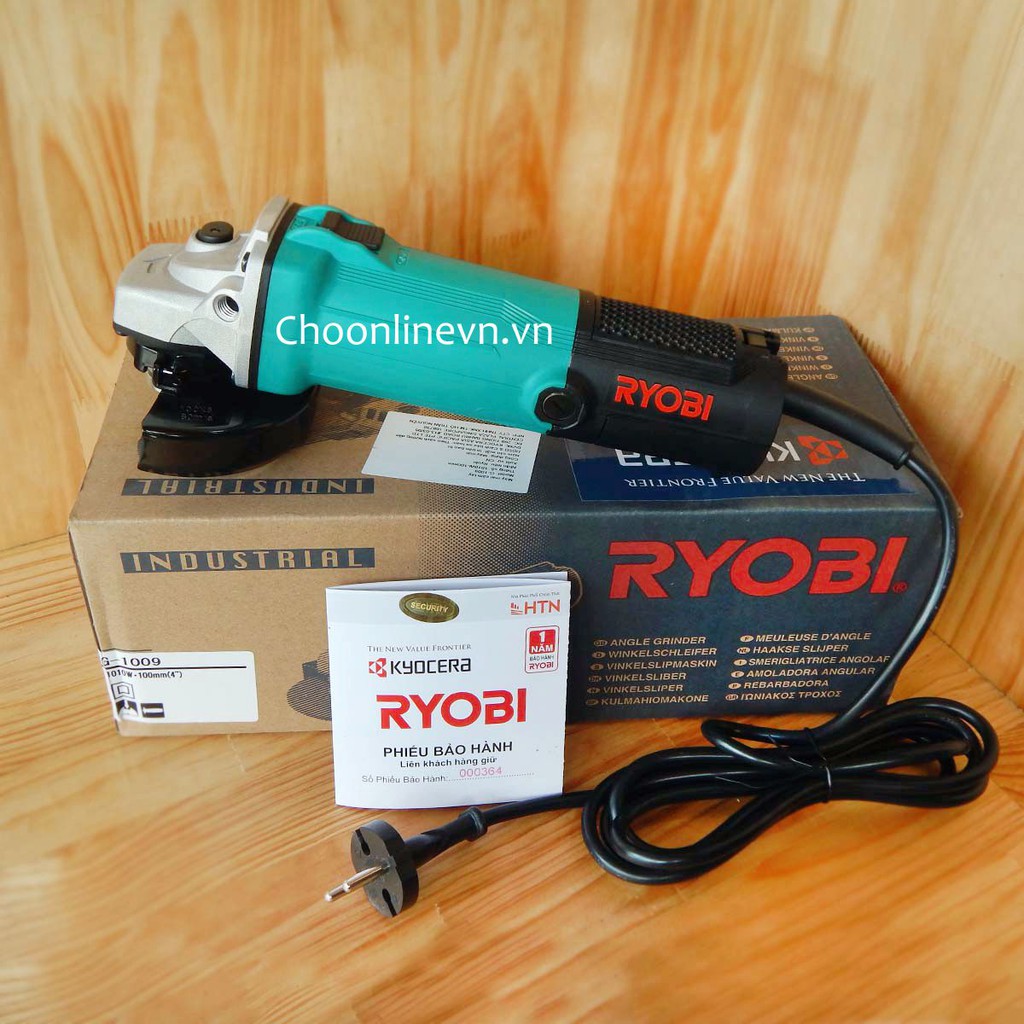 Máy mài góc RYOBI 100mm (1 tấc) 1010W chính hãng thương hiệu Nhật