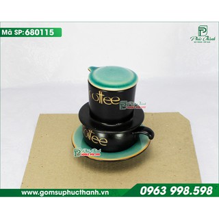 Phin sứ pha cafe bằng gốm sứ Bát Tràng