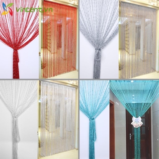 Rèm thời trang kiểu dây chuỗi hạt nhiều màu dùng trang trí cửa sổ độc đáo 1x2m 1PC