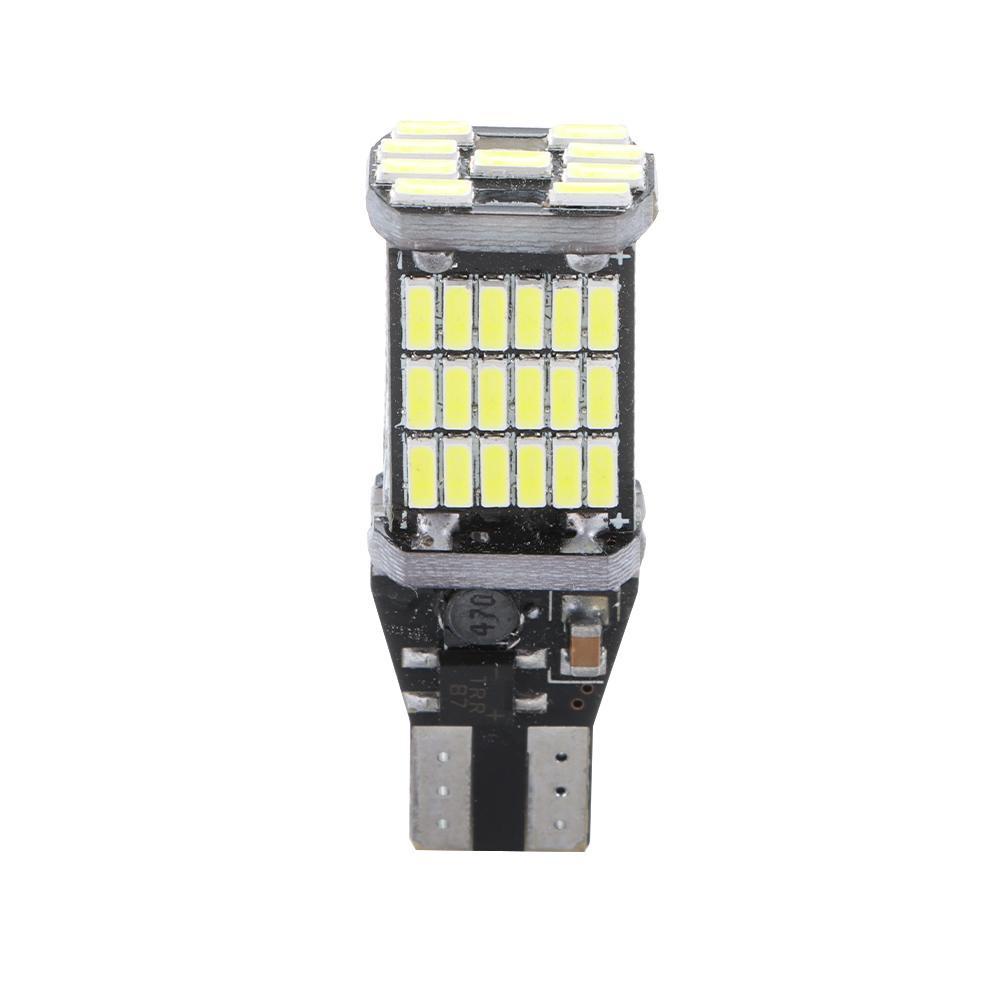 Bóng Đèn Siêu Sáng DC 12V T15 W16W 45 SMD 4014 Công Suất Cao Cho Xe Hơi