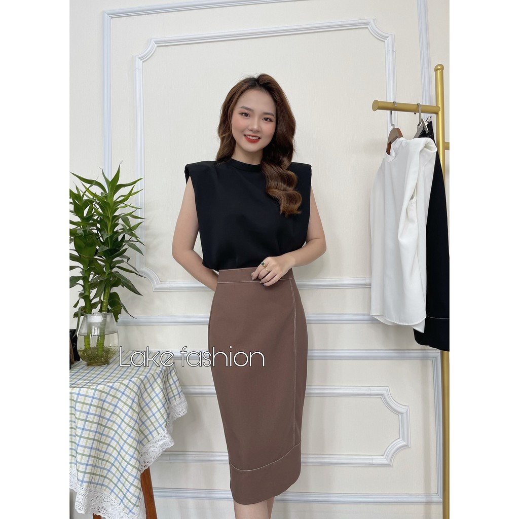 Chân váy, chân váy bút chì công sở phối chỉ nổi Lake Fashion | BigBuy360 - bigbuy360.vn