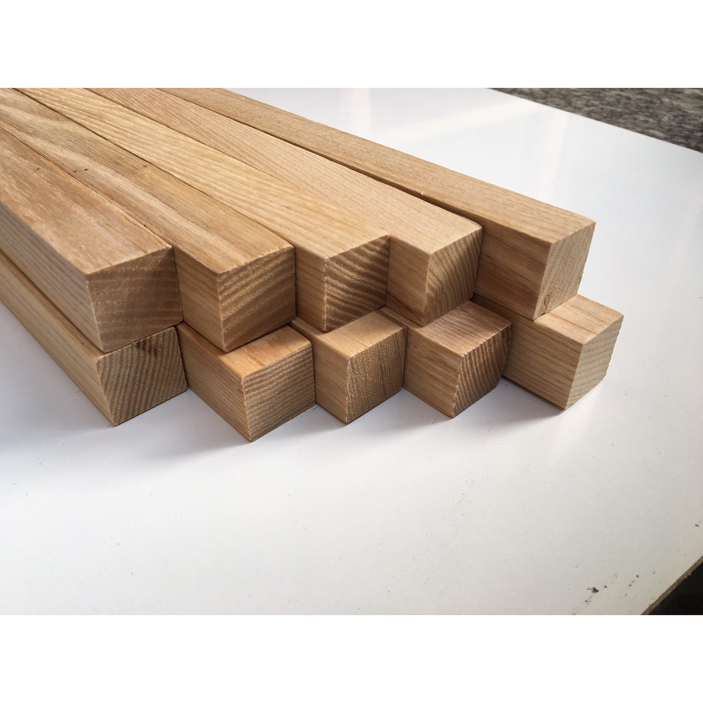 thanh gỗ vuông 2x2cm đầy đủ kích thước- Phụ kiện kệ tủ- co nhựa- - minhlongwood