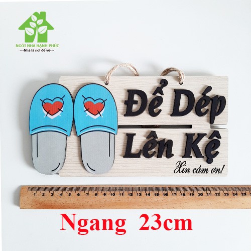 Bảng gỗ decor trang trí nhà cửa Mẫu BM_163 ĐỂ GIÀY DÉP LÊN KỆ