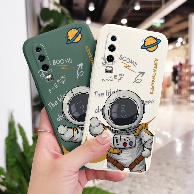 Ốp Điện Thoại Silicon Họa Tiết Phi Hành Gia Dành Cho Huawei P30 P20 Pro Lite 2019
