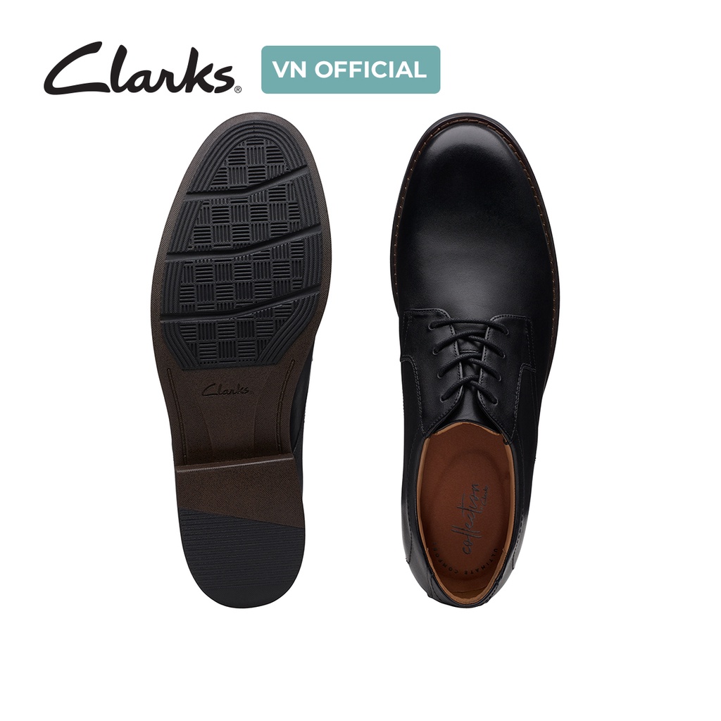Giày Oxfords Nam CLARKS Becken Lace màu đen