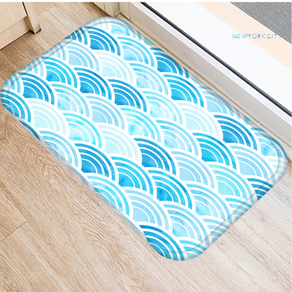 Thảm lót cửa chùi chân Chống Trượt Họa Tiết Hình Học