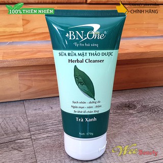 Sữa Rửa Mặt Thảo Dược [Trà Xanh] BN-ONE [Tuýp 170g]