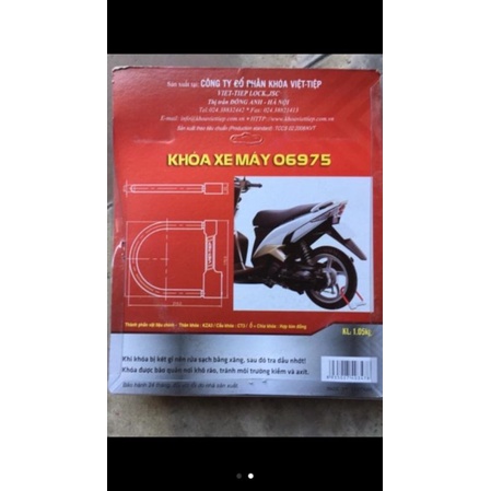 Khóa chữ U Việt Tiệp 06975