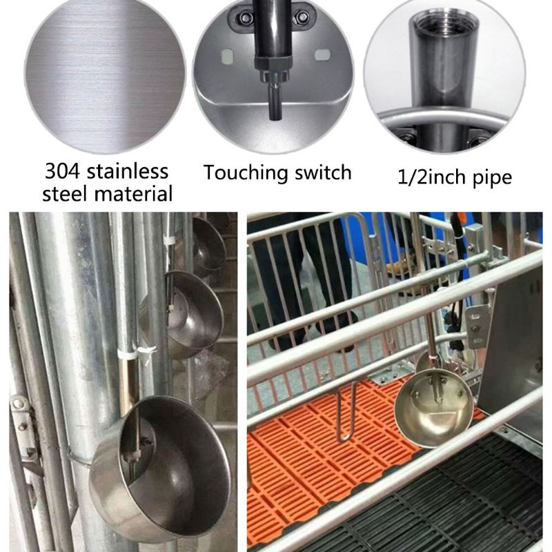 Vòi Uống Nước Tự Động Bằng Thép Không Gỉ Size S / M / L / XL