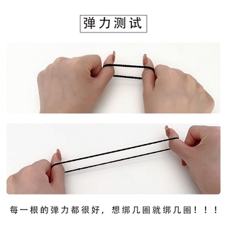 Dây cao su nhiều màu bền đẹp, phù hợp làm vòng tóc và phụ kiện tóc