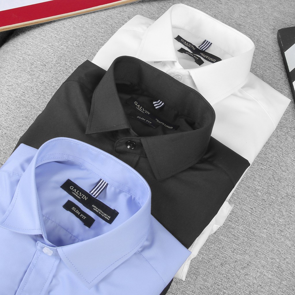 (Tặng Quần tây 420k) Sơ mi nam Galvin áo chất cotton co giãn chống nhăn 4 màu - Leo Vatino | BigBuy360 - bigbuy360.vn