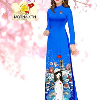 Vải áo dài in 3D đoàn (tằm ý)