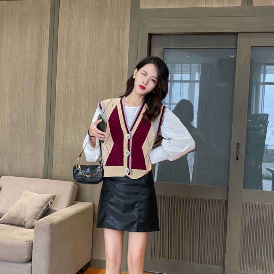 Gile Len Nữ FreeSize GUMAX, Áo Len Gile Nữ Form Rộng Mặc Đi Chơi Kiểu Dáng Hàng Quốc | BigBuy360 - bigbuy360.vn