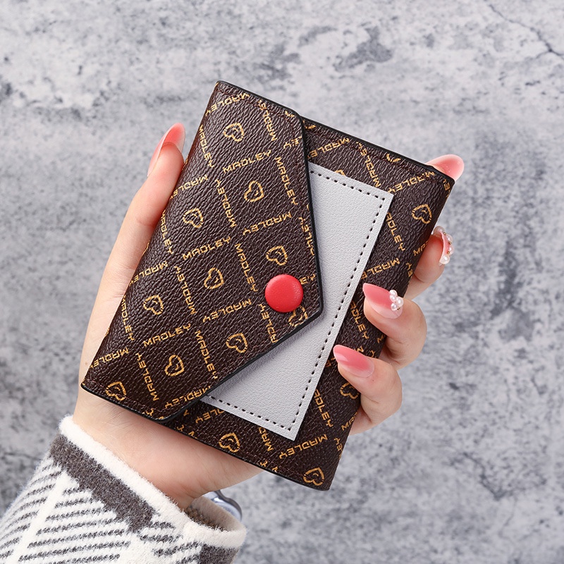 Ví Da 30% Ngắn Đựng Thẻ Đa Năng Tiện Dụng Cho Nữ