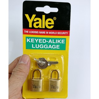 YALE Bộ 2 ổ khoá mini khóa vali cửa tủ túi xách V633-2