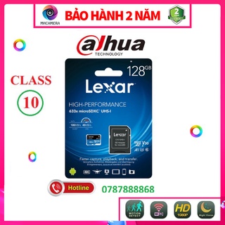 Thẻ nhớ Lexar 256G / 512G / 128G 633x MicroSDHC UHS-I Class 10 A1 U3 100MB/s + Adapter