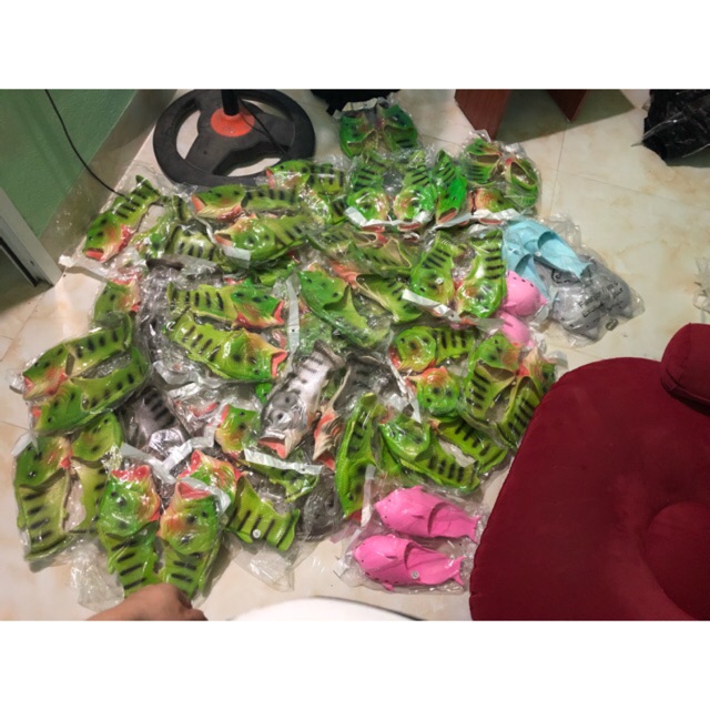 ( hàng có sẵn ) dép con cá