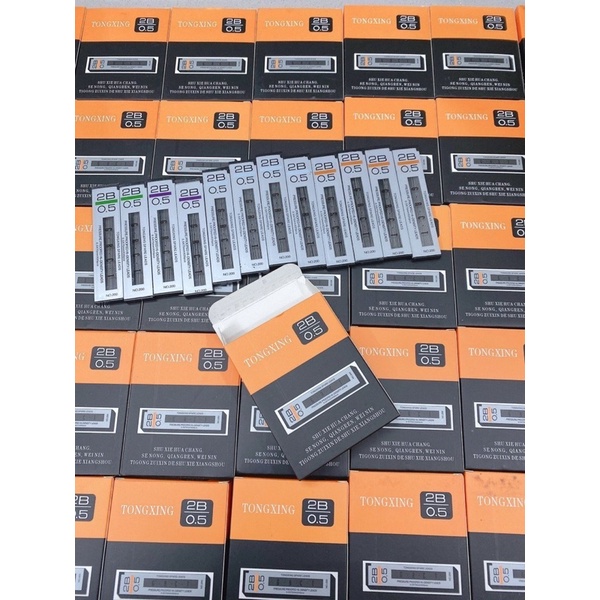 Ruột chì kim TONGXING cứng chắc chống lem sắc nét , ruột bút chì bấm cao cấp 0,5mm