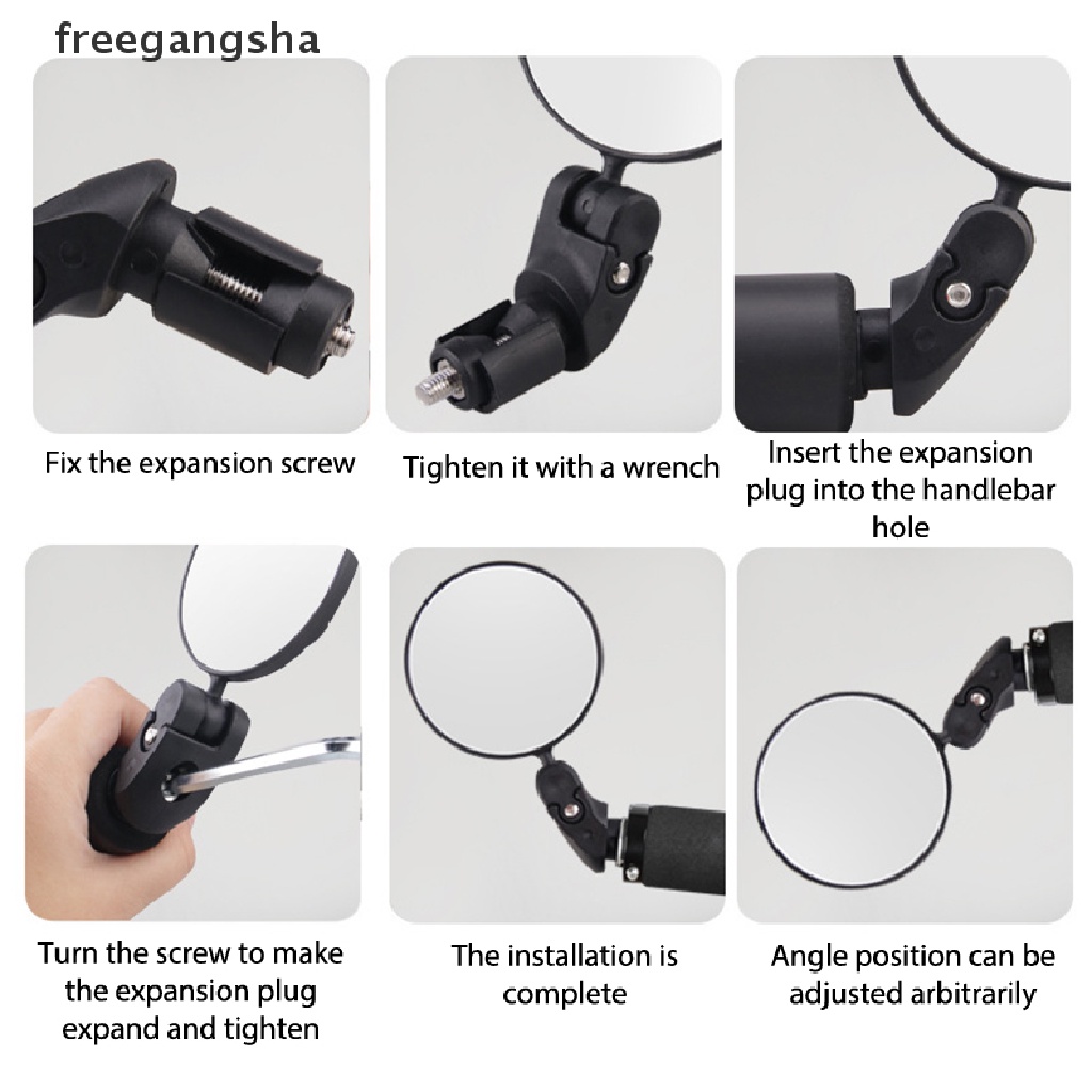 [FREG] Handlebar End Bike Mirror Mountain Road Bike MTB Cycling Riding Mirror Back FDH