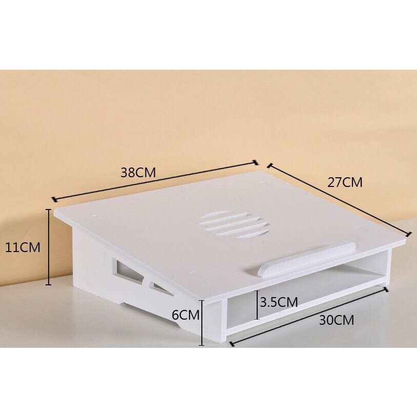 Giá đỡ máy tính macbook tản nhiệt tự nhiên Gỗ PVC cao cấp tiện lợi FUMO SP018-SP019