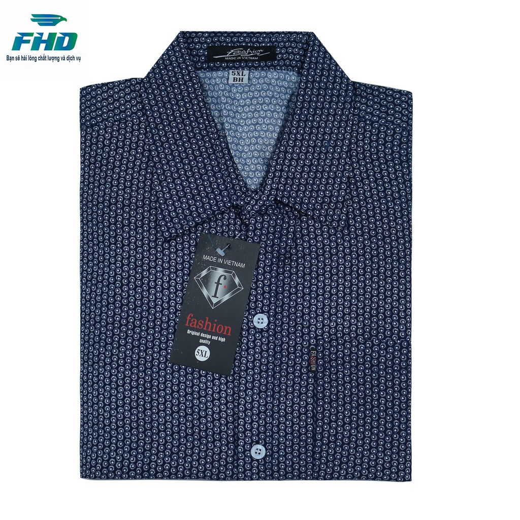 Áo sơ mi nam trung niên ngắn tay vải kate hàng chất vải mềm mịn, bền màu  FHDA011