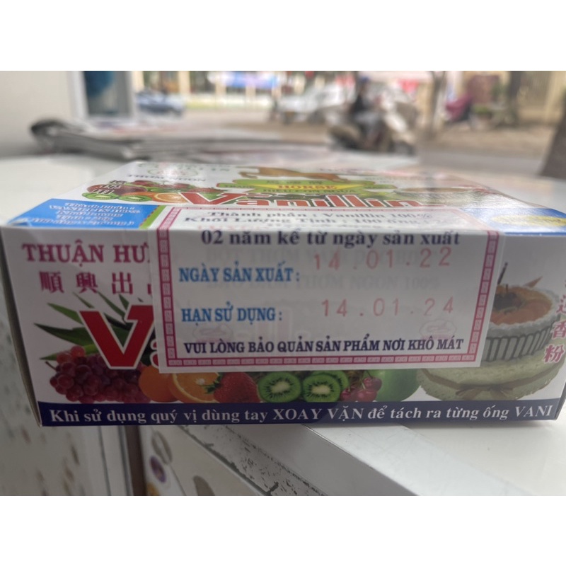 Bột thơm vani 10 ống bé