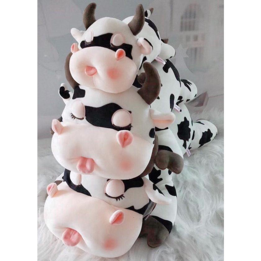 🔴 Gối Mền Bò Sữa Có Zú Siêu Cute- Hàng Quảng Châu Cao Cấp