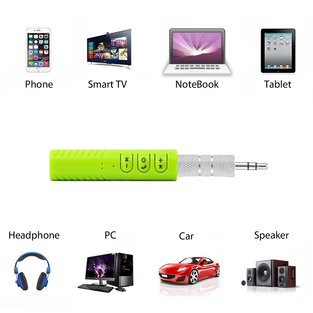 Thiết bị truyền nhận tín hiệu âm thanh Bluetooth jack cắm 3.5mm cao cấp cho xe ô tô