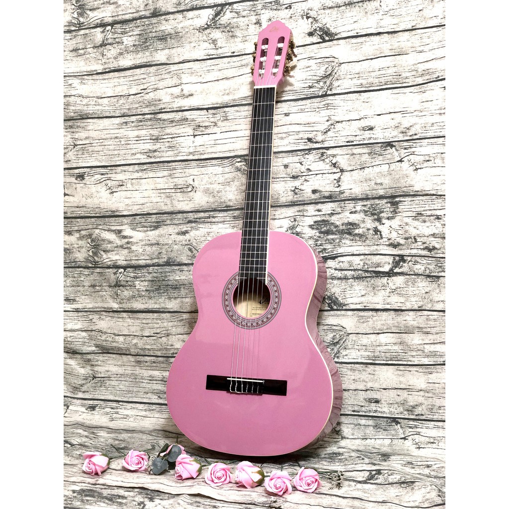 Đàn guitar classic EKO CS10 màu hồng tím