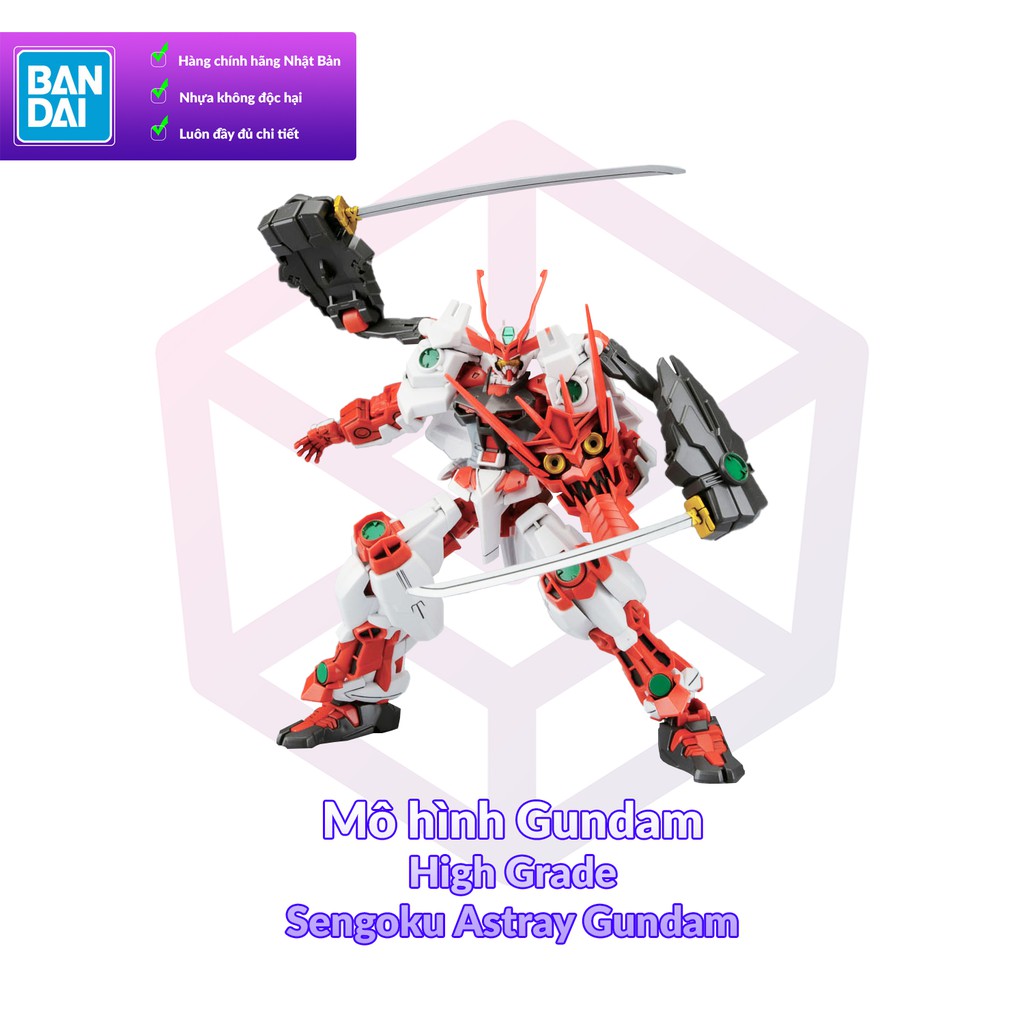 Combo Mô hình Gundam Bandai HG 007 Sengoku Astray Gundam 1/144 Build Fighters