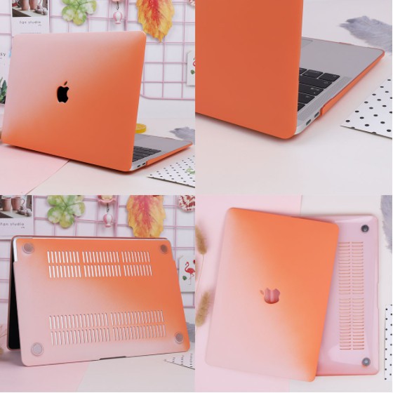 Ốp - Case Macbook 4 Màu Tương Phản Tuyệt Đẹp Kèm Phủ Phím+ Nút Chống Bụi + Kẹp Chống Gãy Sạc