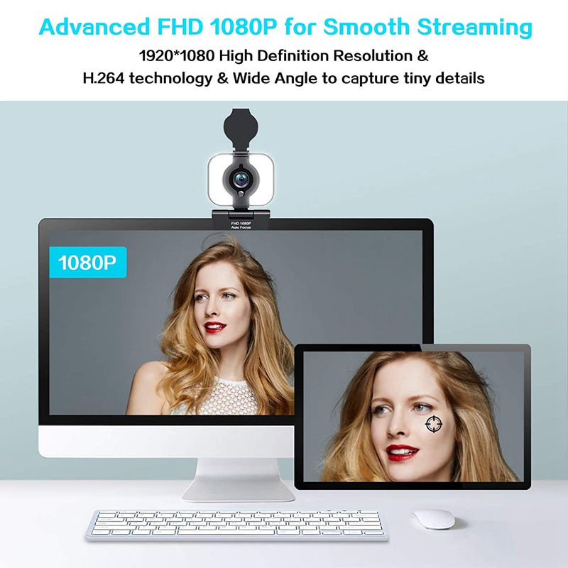 Webcam Hd 1080p Kèm Vỏ Bảo Vệ Và Micro Chuyên Dụng Cho Máy Ảnh | BigBuy360 - bigbuy360.vn