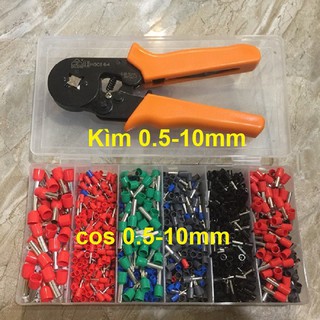 KÌM COS PIN 0.25-10mm2 TẶNG KÈM HỘP 1600 COS