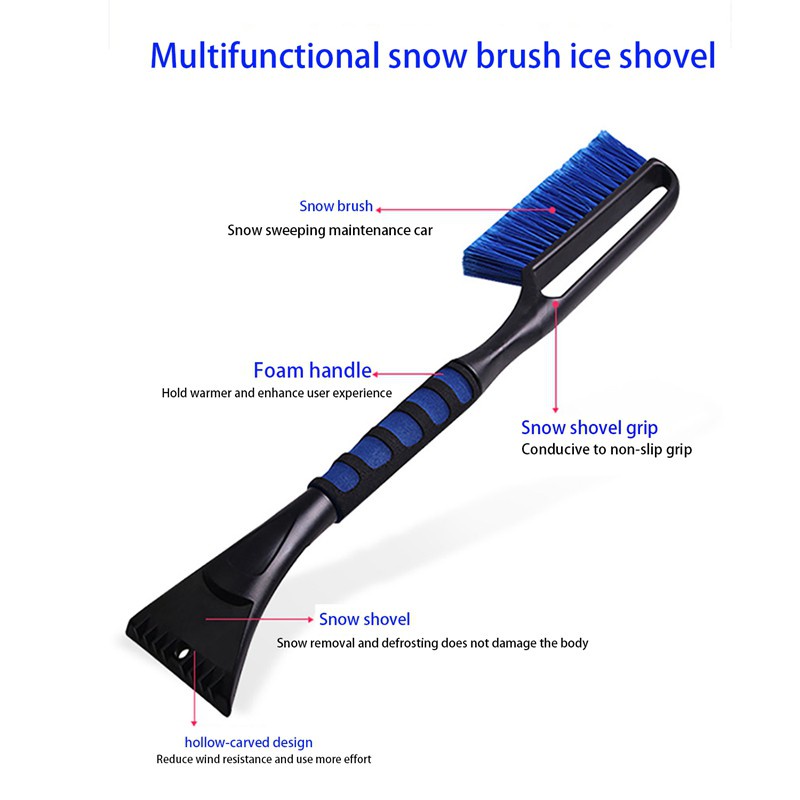 Car Snow Brush with Cotton Handle,Winter Snow Shovel,Ice Shovel(2Pcs)